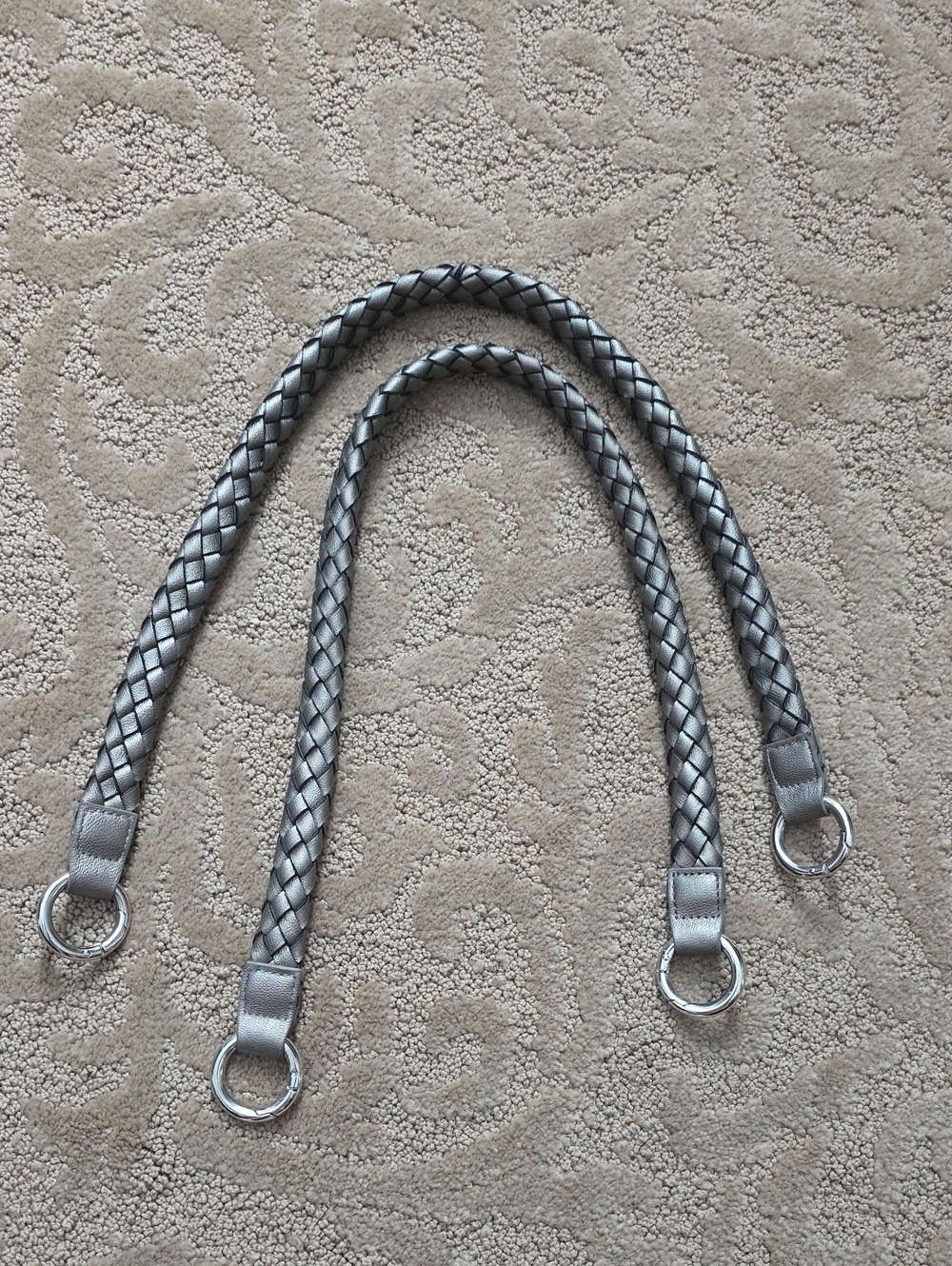 Braided Miche Handles - Pewter